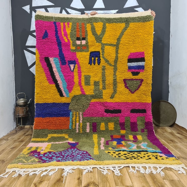 Yellow Rug - Etsy UK