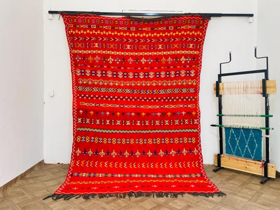 Moroccan rug, Authentic Moroccan rug, Berber carpet, Vintage Wool rug, Handmade rug, Beni ourain style, Area rug, Tapis berbere, Teppich