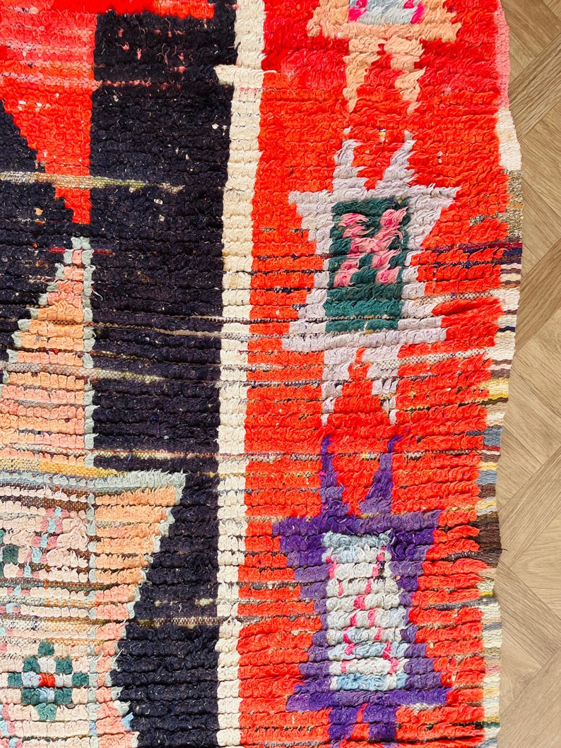 Handmade Rug for Living Room, Red Moroccan Rug, Outdoor Rugs, Custom