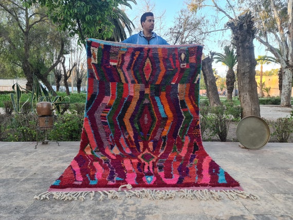 Rugs For Living Room Modern, Azilal Area Rug, Moroccan Rug Red, Bohemian Rug, Handmade Furniture And Decor, Home Decor Farmhouse Boho