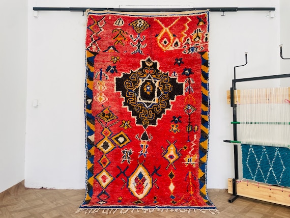 Wool Rug, Berber Carpet, Boho Rug, Vintage Rug, Morrocan Rug, Bohemian Rug, Antique Rug, Moroccan Area Rug, Vintage Moroccan Rugs