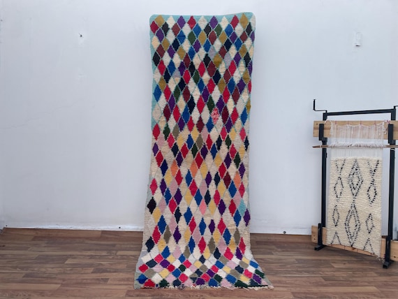 Unique Vintage Stair & Hallway Runner - Perfect Gift for Mom, Outdoor or Indoor Boho Decor - Authentic Tapis Berbere