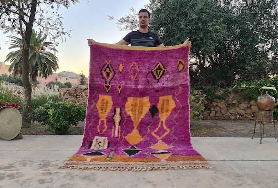 Handcrafted 9x12 Moroccan Area Rug for Stylish Home Decor