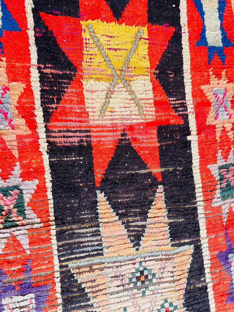 Handmade Rug for Living Room, Red Moroccan Rug, Outdoor Rugs, Custom