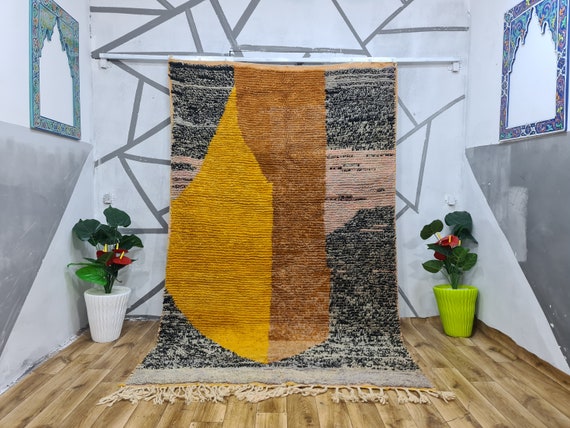 Abstract Ethnic Rugs For Bedroom Aesthetic By Berberugallery • Moroccan Multicolor Rug • Handmade Wool Rug • Valentine Home Decor Gift