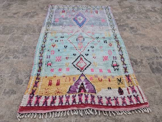 Handmade Wool Moroccan Rug, Berber Style, Custom Rugs