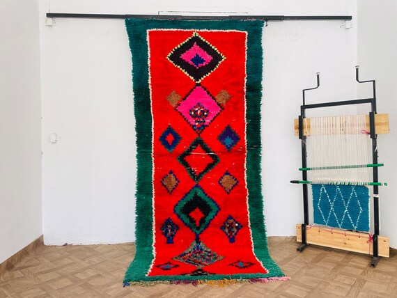 Area Rugs, Living Room Rug, Red Rug, Tapis Berbere, Wool Rug, Berber Carpet, Boho Rug, Vintage Rug, Moroccan Rug, Tapis Marocain