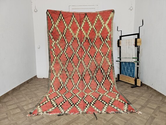 Berber Carpet, Boujaad Moroccan Rug, Authentic Moroccan Rug, Vintage Wool Rug, Handmade Rug, Area Rug, Tapis Berbere, Teppich