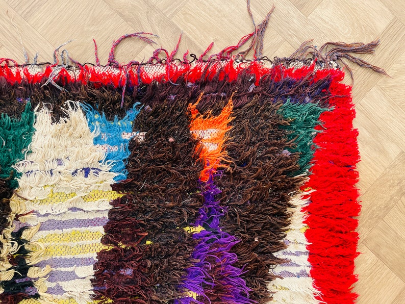 Living Room Rug, Tapis Berbere, Wool Rug, Dark Rug, Berber Carpet