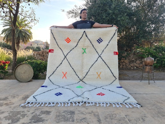 MOROCCO BERBER RUG , Handmade Rug, Boujaad Rug, Rug For Bedroom, Decor Rug, Bohemian Rug, Beni Ourain Rug, Wool Rug, Custom Rug