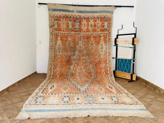 6x12 vintage rug - Marrocan rug - Rug vintage - Red vintage rugs - Berber rug vintage - Rug washable - Sale rugs - Wool rug living room