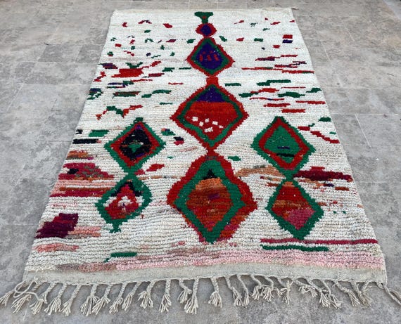 Custom Handwoven Moroccan Wool Rug – Berber Decor