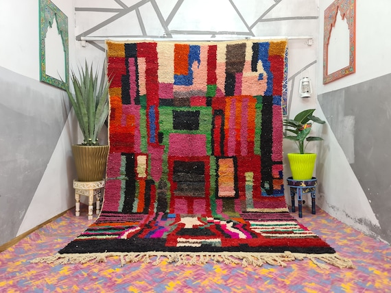 Custom Rug Nursery, Home Decor Farmhouse Living Room, Handmade Rug For Bedroom, Moroccan Rug Pink, Berber Rug Colorful, Teppich Marokko