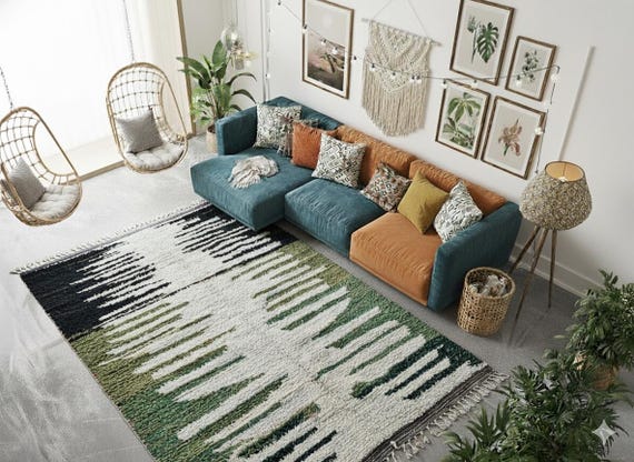 Boho Chic Moroccan Area Rugs for Living Spaces • Berberugallery