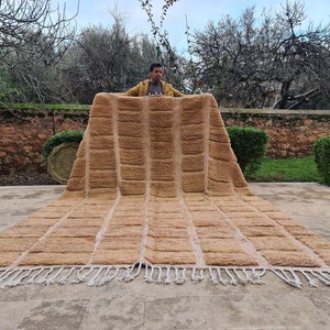 Moroccan Berber Rug - Beni Ourain Rug - Custom Area Rug - Handmade Rug - Genuine Lamb Wool - Berber Wool Rug