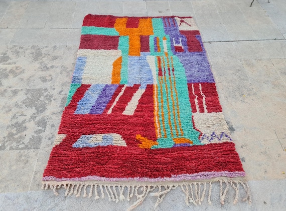 Custom Berber Wool Rug, Handmade Moroccan Rug