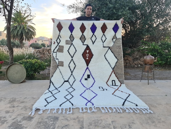 Moroccan Rug , Beni Ourain Rug , Boho Rug , Morocco Rug , Moroccan Area Rug , Beni Ourain , Wool Rug , Long Rug , Hallway Rug , Handmade Rug