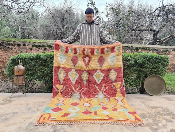 Custom Moroccan Rug – Handmade Beni Ourain Berber Carpet – Moroccan Area Rug 8x10 – Unique Teppich