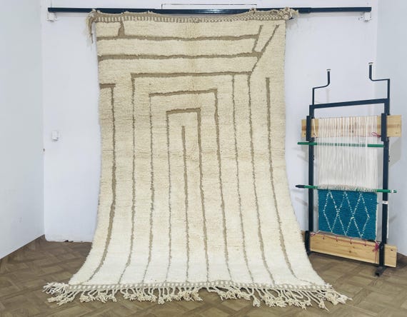 Moroccan Rug, Authentic Beni ourain Rug, Berber Carpet, Wool Rug Living room, Handmade Rug, Beni ourain, Area Rug, Tapis Berbere, Alfombra