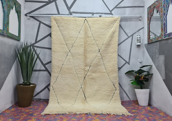 Beni Ourain Rug - Moroccan Rug - Berber Rug - Handmade Rug - Wool Rug - Moroccan Area Rug - Beni Ourain - Custom Moroccan Rug