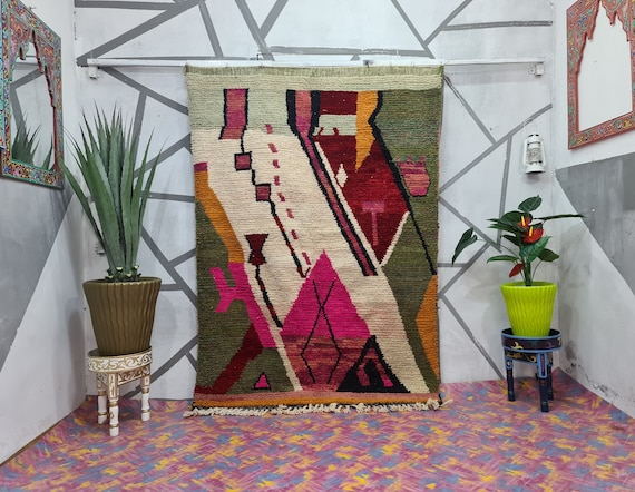 AMAZING Handmade Moroccan Berber Rug - Custom Size Wool Area Rug for Bohemian Living Room Decor, Perfect Housewarming Gift