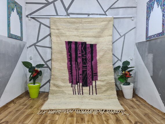 Beni Ourain Morrocan Rug Custom Size by Berberugallery • Modern Farmhouse Decor Living Room Rug • Home Gift For Her Unique
