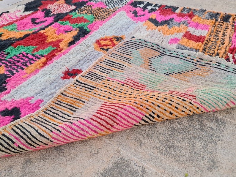 9x12 Rugs for Living Room, Boujaad Rug Custom, Berber Rug Unique Carpet