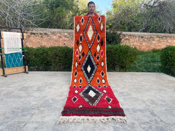 Custom Wool Runner, Hallway Runner, Kitchen Runner Rug, Stair Runner Rug, Moroccan Rug, Living Room Rug, Berber Rug