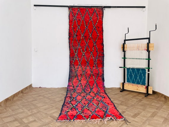 Handmade Vintage Bohemian Runner Rug, Hallway, Stair & Kitchen Carpet, Long Area Rug for Floors, Unique Floor Decor
