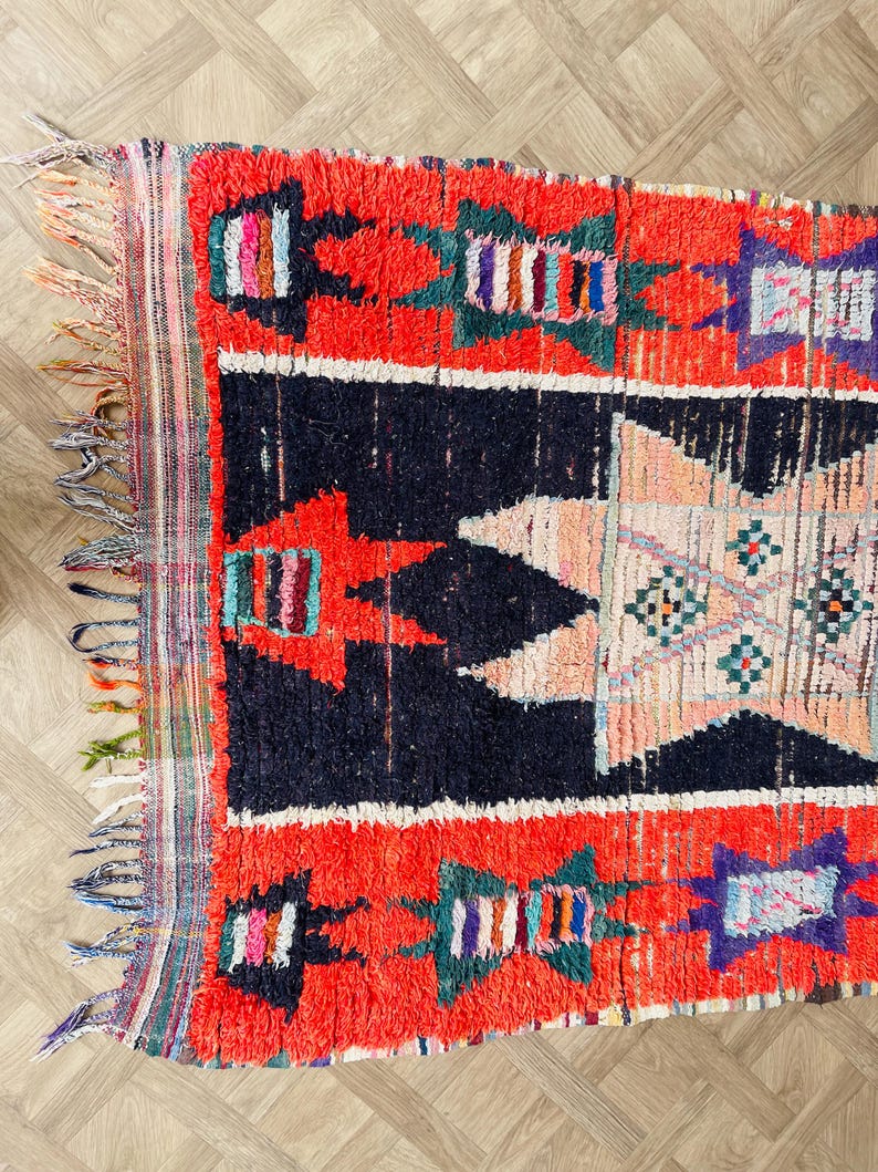 Handmade Rug for Living Room, Red Moroccan Rug, Outdoor Rugs, Custom