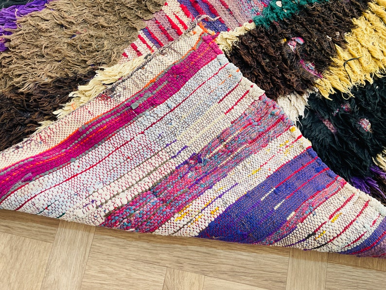 Living Room Rug, Tapis Berbere, Wool Rug, Dark Rug, Berber Carpet