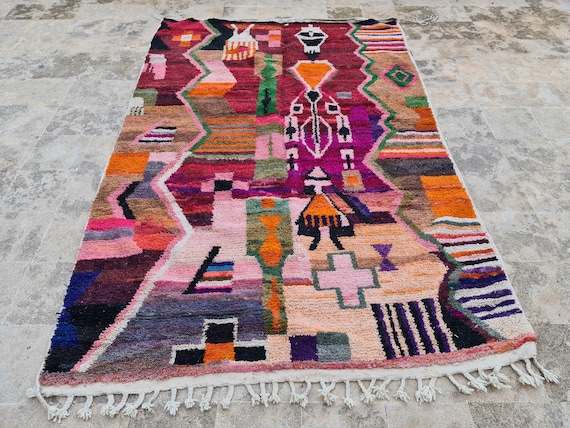 Custom Moroccan Berber Rug: Handwoven Wool Area Rug