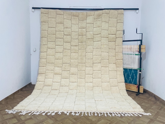 Custom wool beni rug - handmade rug large - beni ourain rug - personalized rug - handmade rug - morocco rug - morrocan berber rug