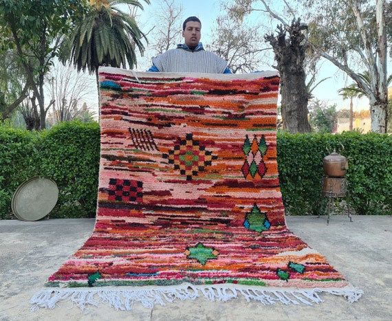 Summer Moroccan Rugs - Custom Wool Area Rugs for Bedroom & Outdoor Decor - Crafts Decorations - Perfect Gift for Dad