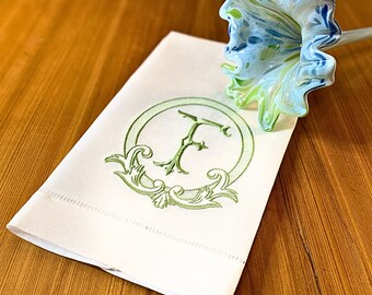 Customized Initial Towel - Personalized Wedding Keepsake - Monogrammed Bridal Shower Gift