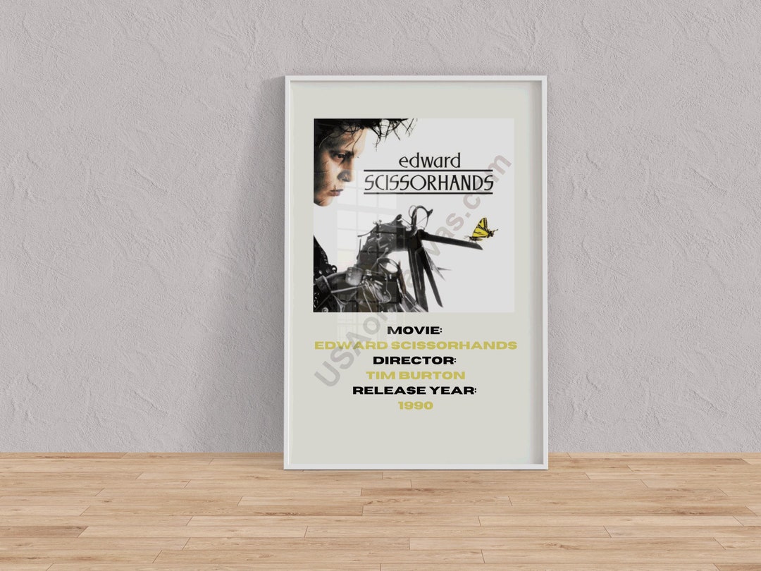Edward Scissorhands Movie Poster Print - Tim Burton Classic Film Art ...
