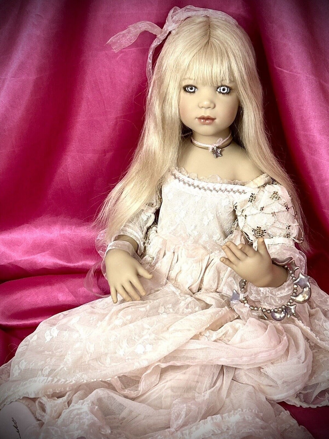 Himstedt Princess Moonstar W/ STRIKING Pink Eyes LE Etsy
