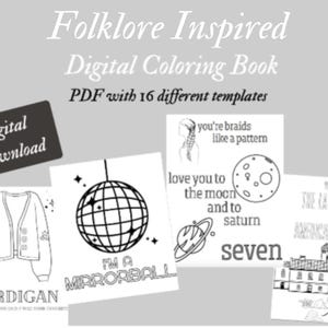 TS Folklore Inspired Coloring Book