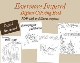 Libro para colorear inspirado en TS Evermore