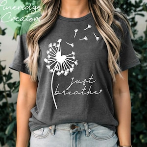 Juste respirer pissenlit SVG, foi pissenlit, citations de maman, citations inspirantes, juste respirer pissenlit, Momlife, Circuit, fichier de coupe Silhouette