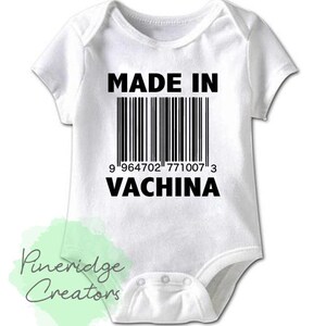 Made In Vachina SVG, conception de grenouillère bébé drôle (téléchargement numérique)