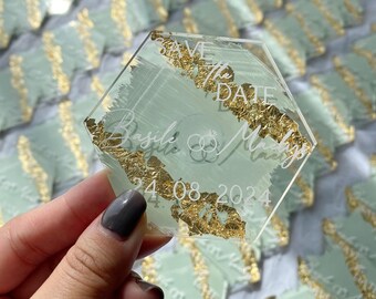 Save the Date Magnet for Wedding Invitation Magnet Save the Date Wedding Magnet Acrylic Save the Date Magnet Wedding Magnet Invitation