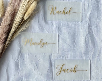 Dinner Place Cards for Wedding Table Name Cards Wedding Acrylic Name Sign Wedding Table Place Cards Wedding Name Tags Wedding Place Cards