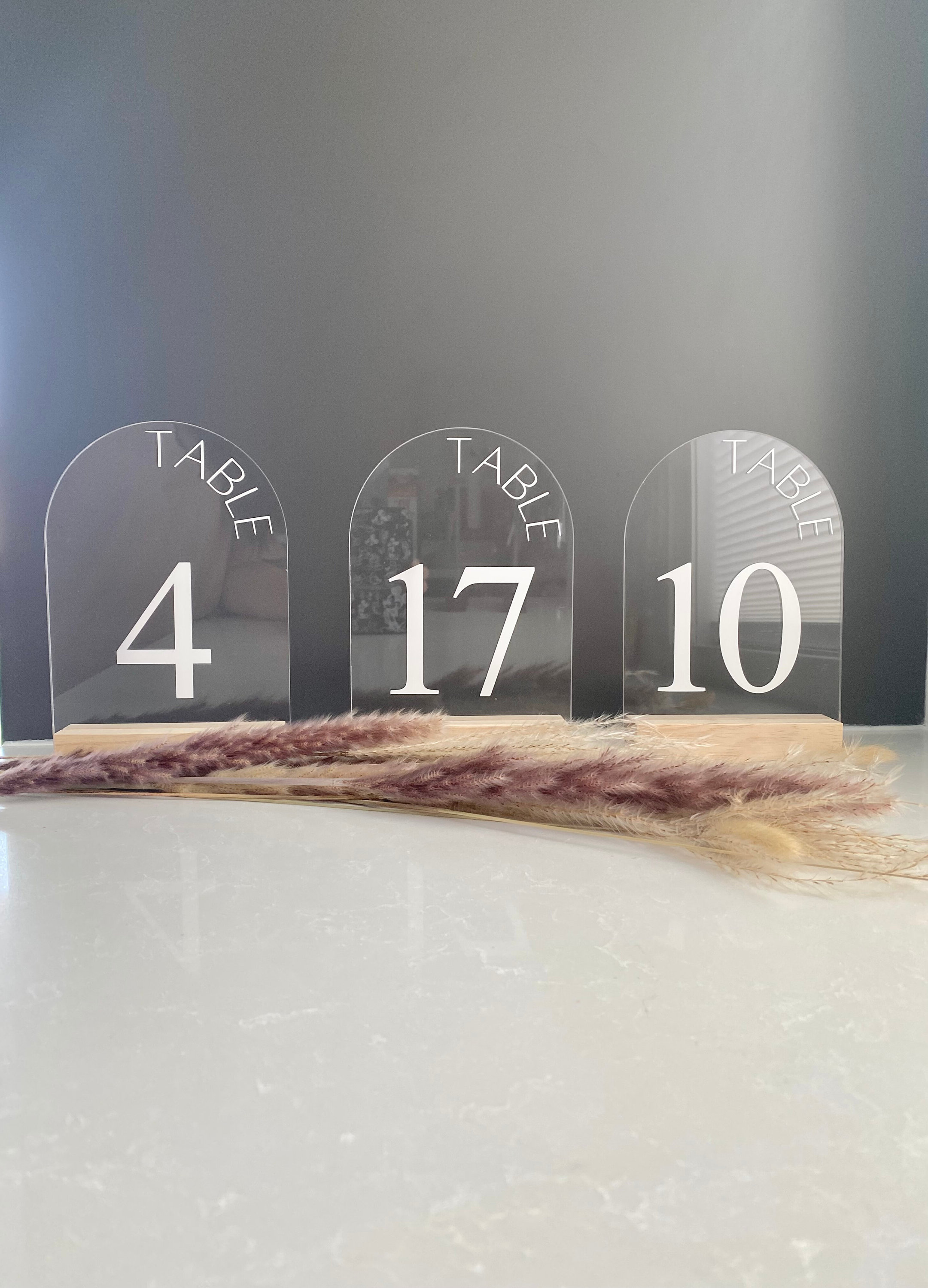 Acrylic Wedding Table Number Sign for Wedding Table Sign Custom Acrylic