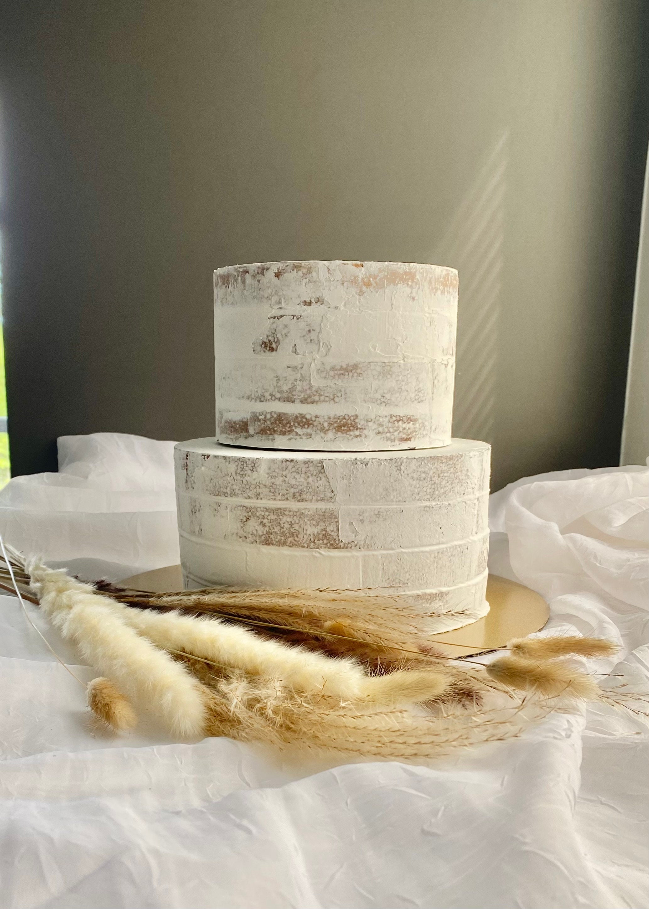 Fake Wedding Cake for Display Faux Cake for Wedding Fake Cake Semi Naked Fake Cake Tier Cake for Wedding Display Faux Semi Naked Cake Decor