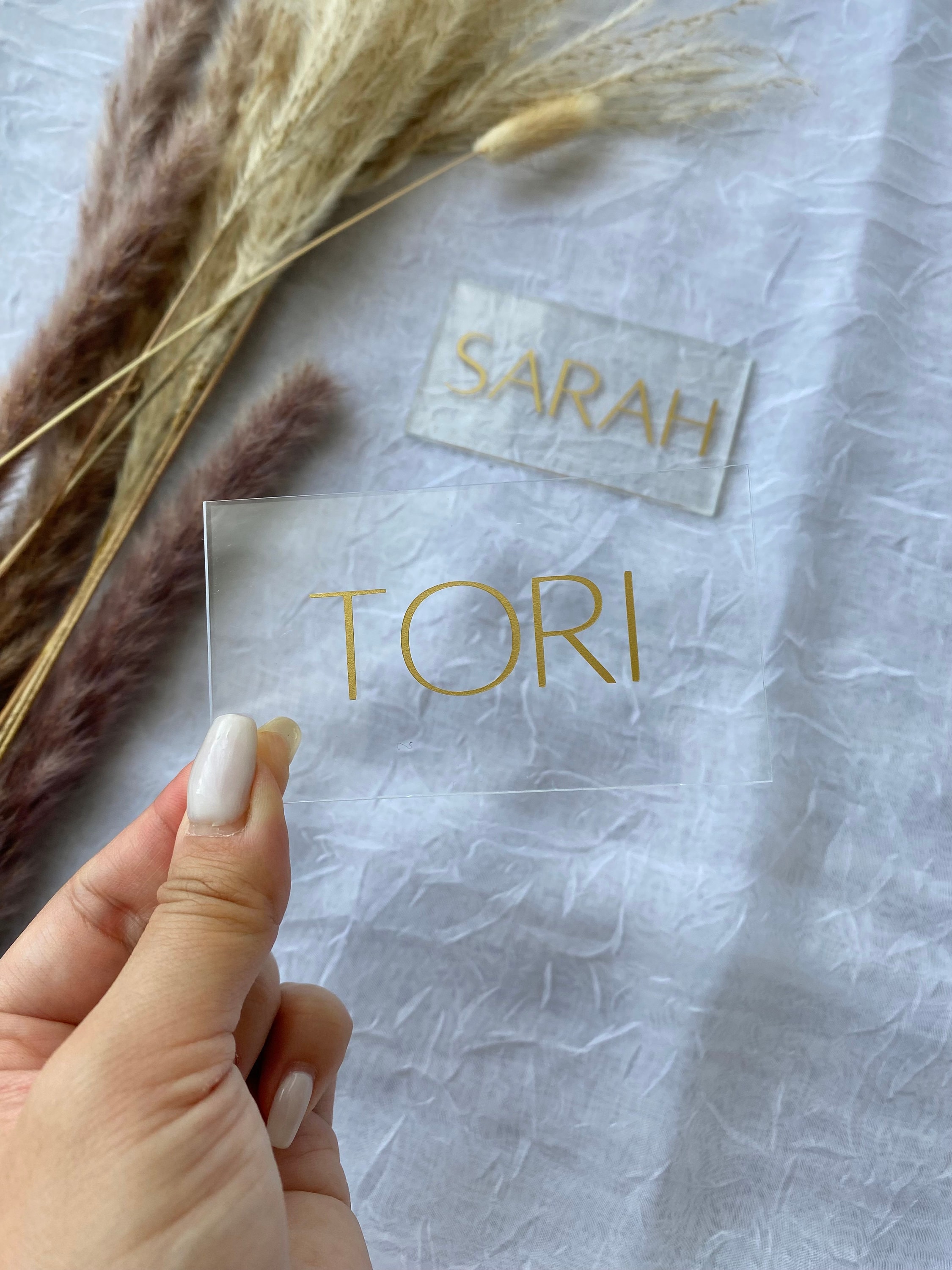Personalized Acrylic Name Place Cards for Wedding Place Cards Name ...