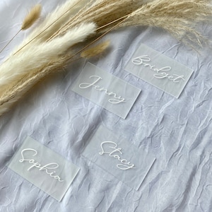 Marque-places pour mariage Marque-places en acrylique pour mariage Marque-places en acrylique pour table de mariage Marque-places en acrylique pour plaque nominative pour mariage