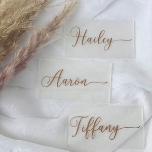 Acrylic Wedding Name Place Card Wedding Seating Name Card Table Place Card Name Dinner Seating Place Card Name Minimal Acrylic Place Card