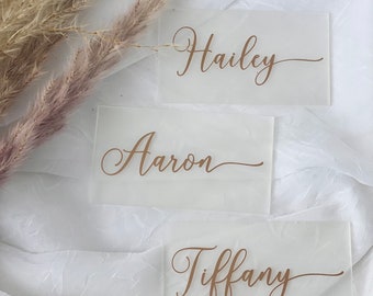 Acrylic Wedding Name Place Card Wedding Seating Name Card Table Place Card Name Dinner Seating Place Card Name Minimal Acrylic Place Card