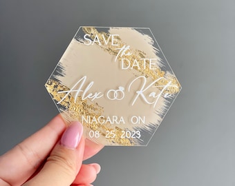 Wedding Save the Date Magnet Invite for Wedding Invitation Magnet Save the Date Acrylic Custom Name Save the Date Wedding Magnet Invite